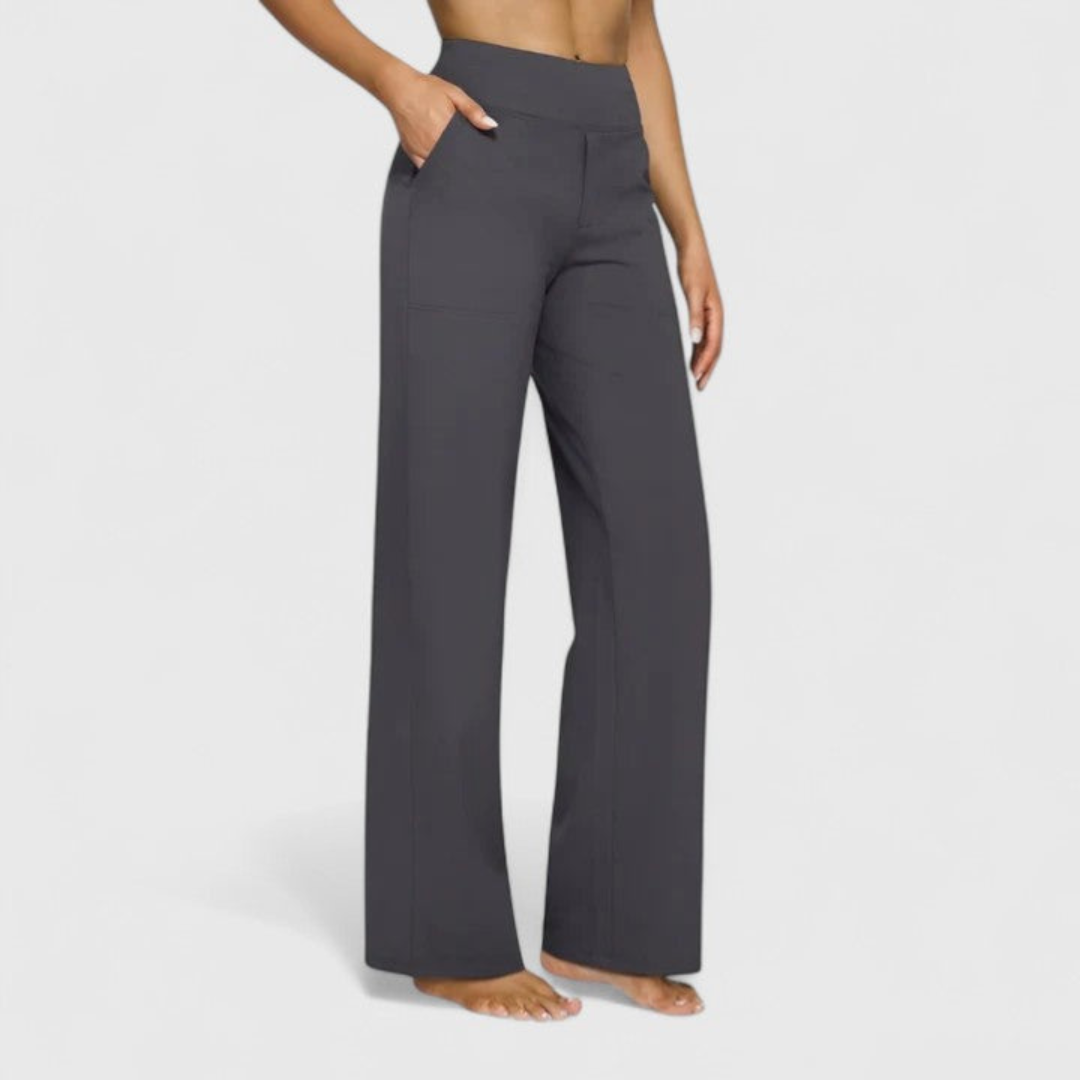 Women's High-Waisted Wide-Leg Pants