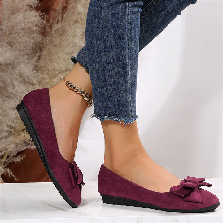 Women's Slip-On Shoes with Bow Accent