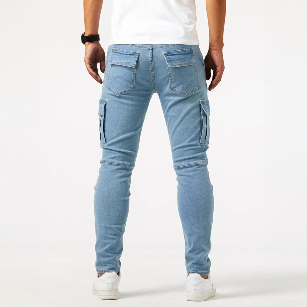 Men's Slim Fit Cargo Pants with Pockets
