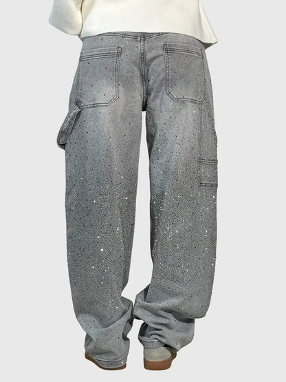 Women's Sparkling Diamond Jeans