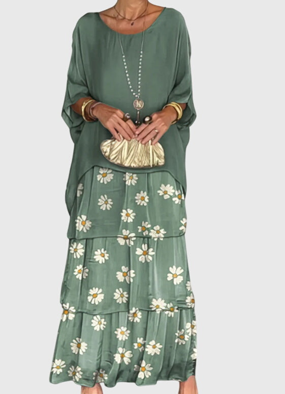 Women's Boho Layered Maxi Shorts Dress