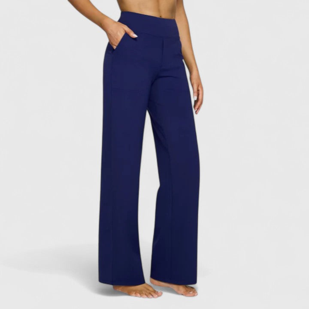 Women's High-Waisted Wide-Leg Pants