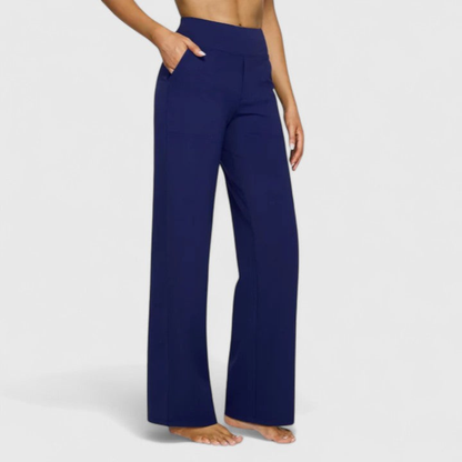 Women's High-Waisted Wide-Leg Pants