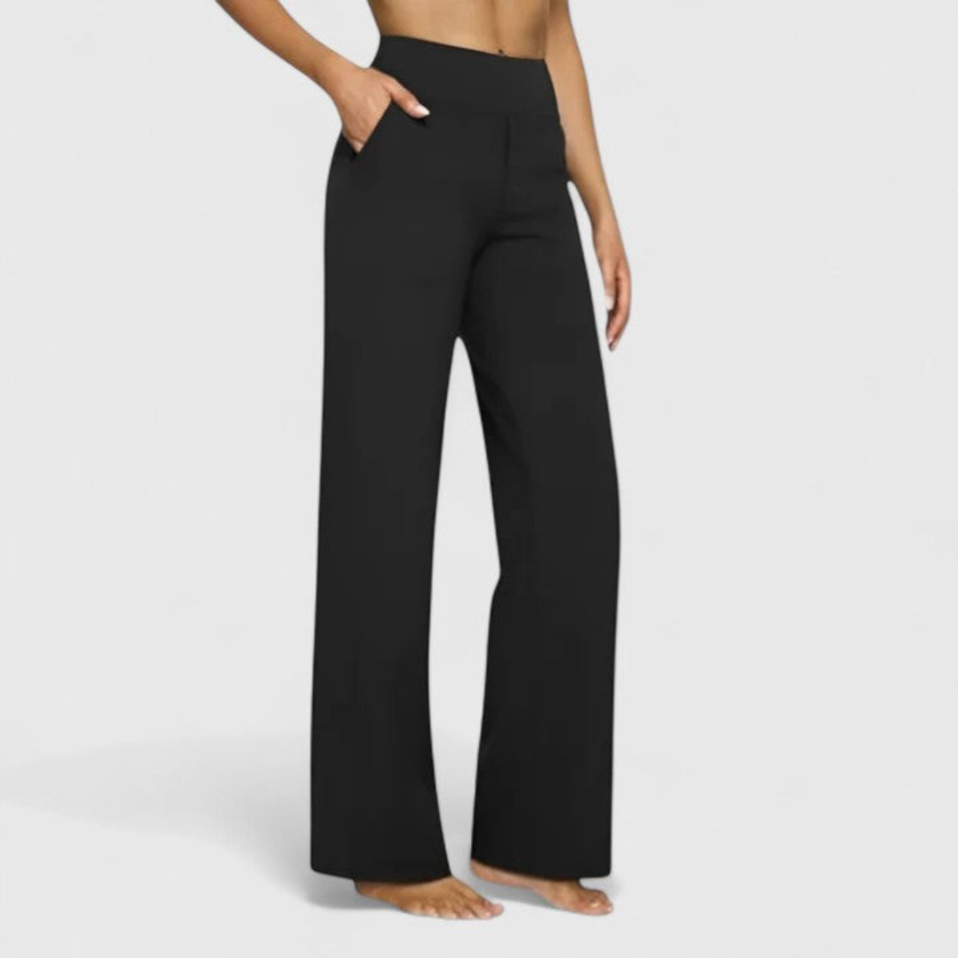 Women's High-Waisted Wide-Leg Pants