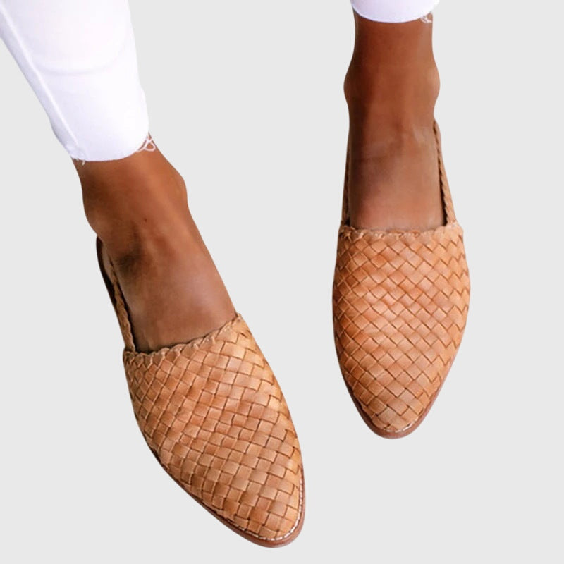 Women's Woven Slip-On Flat Shoes