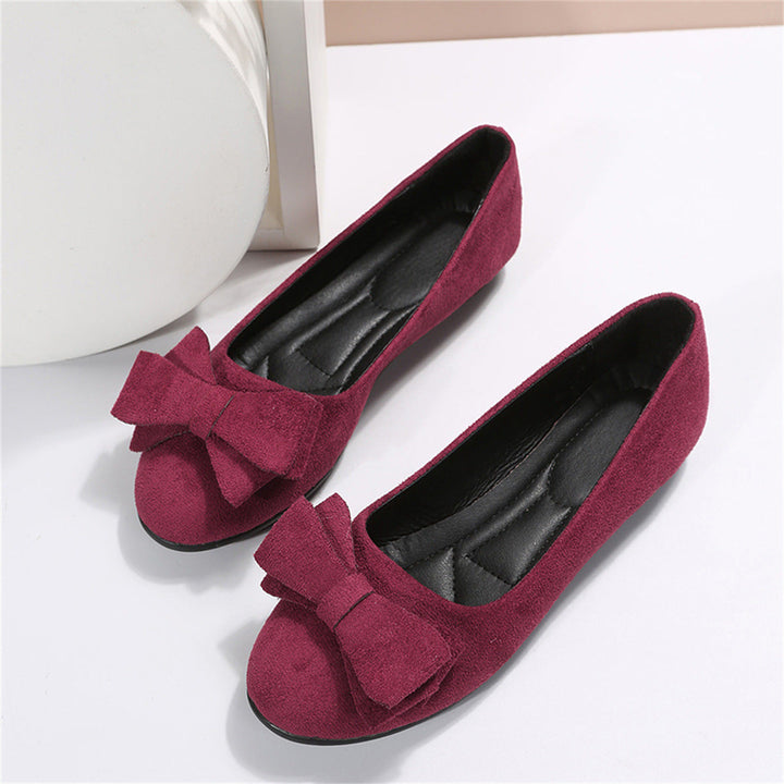 Women's Slip-On Shoes with Bow Accent