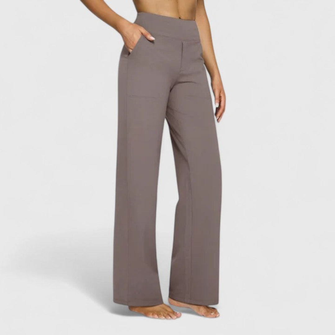 Women's High-Waisted Wide-Leg Pants