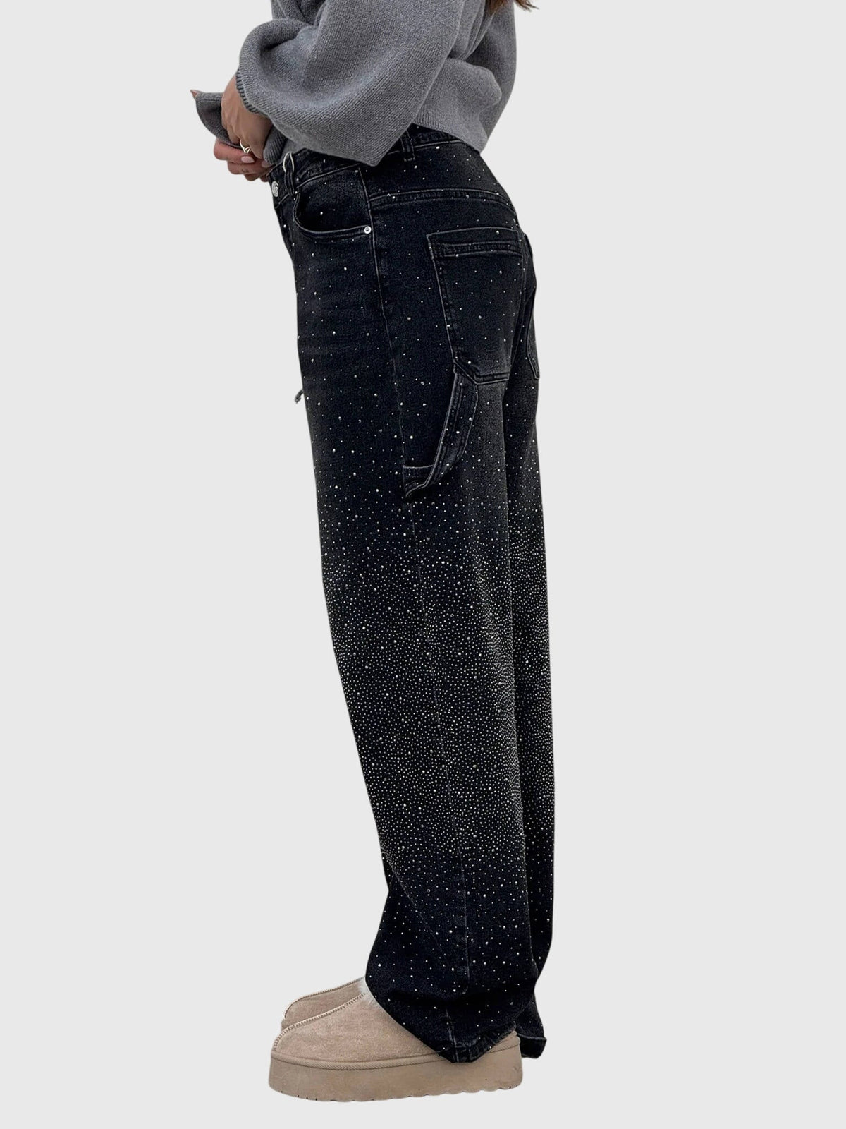 Women's Sparkling Diamond Jeans