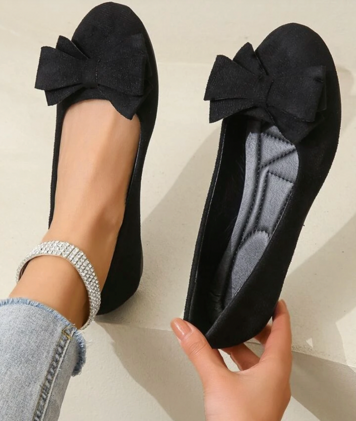 Women's Slip-On Shoes with Bow Accent
