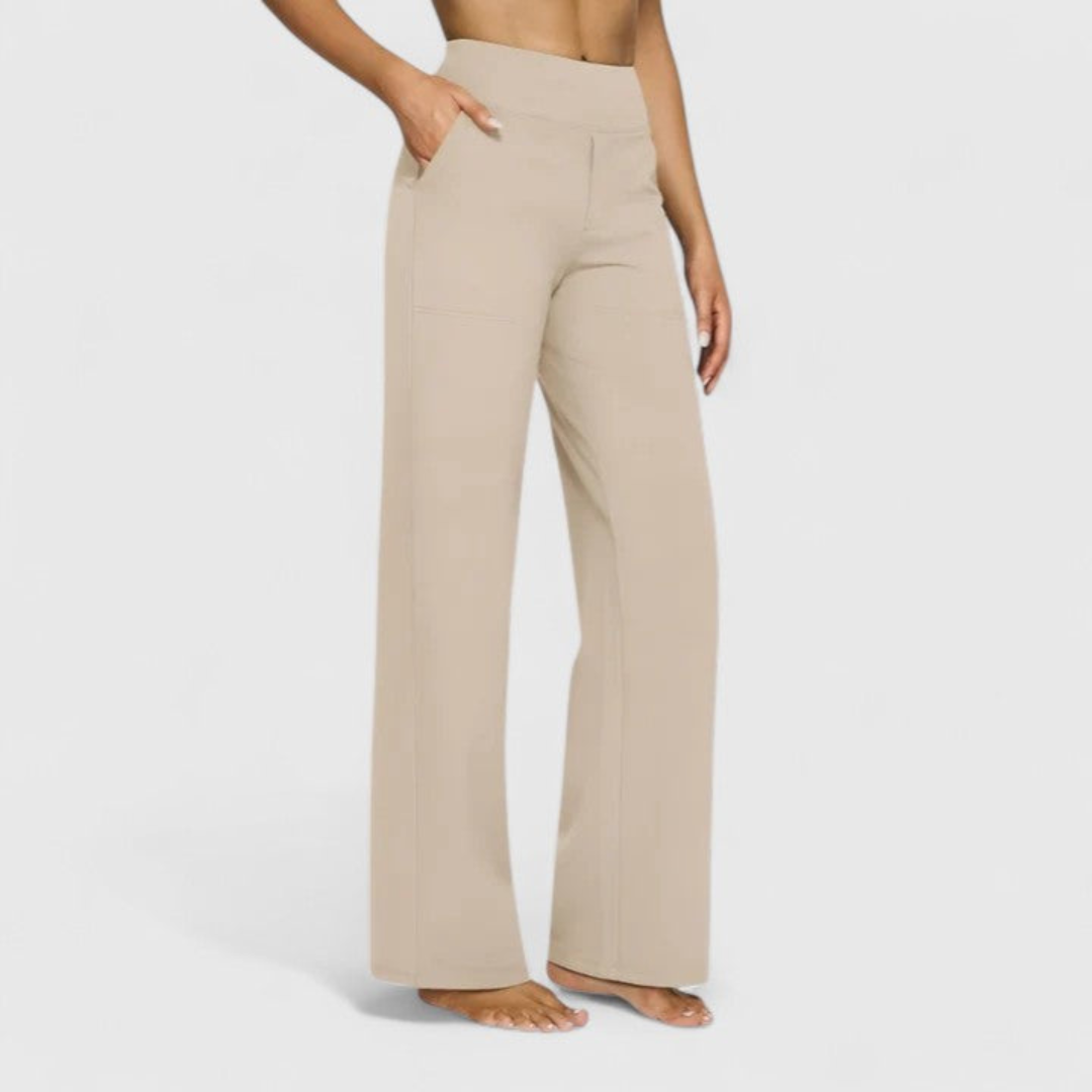 Women's High-Waisted Wide-Leg Pants