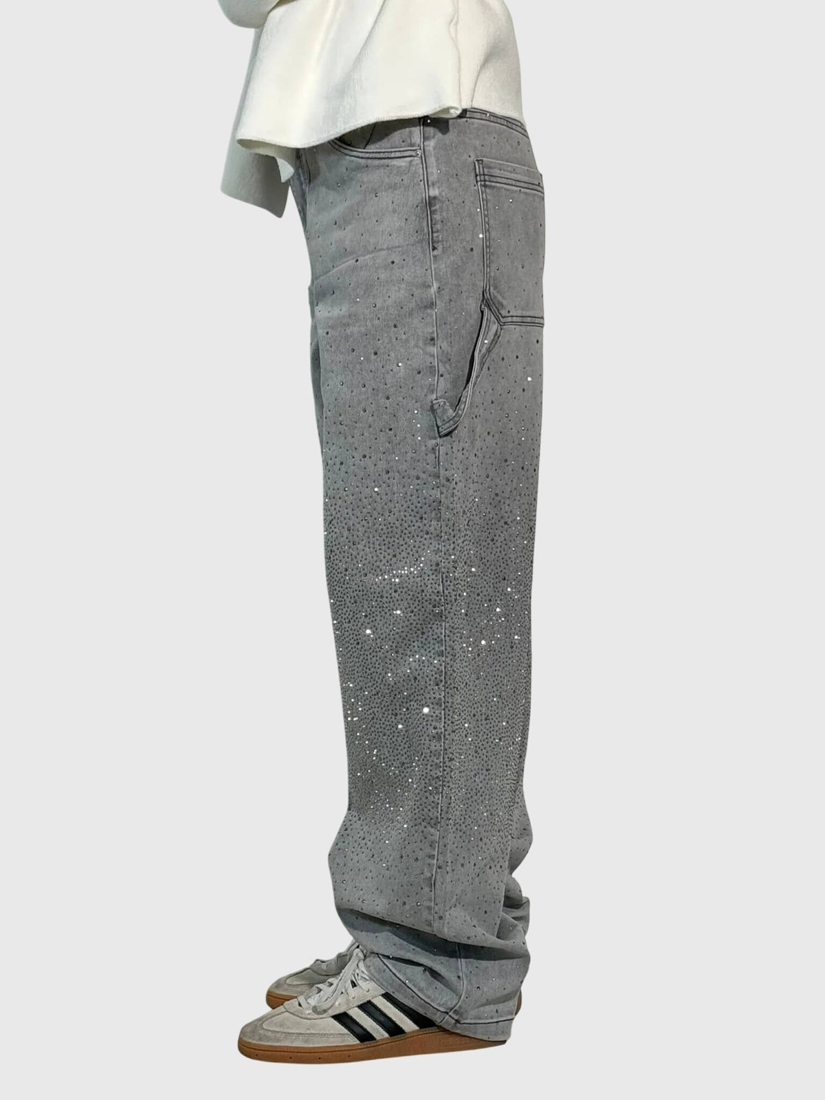 Women's Sparkling Diamond Jeans