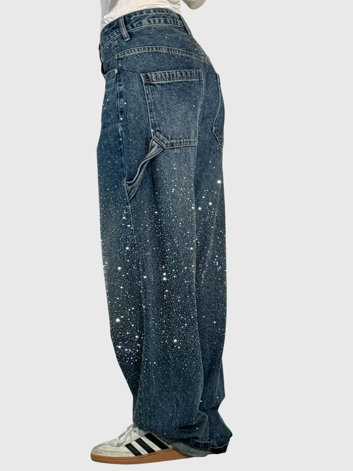 Women's Sparkling Diamond Jeans