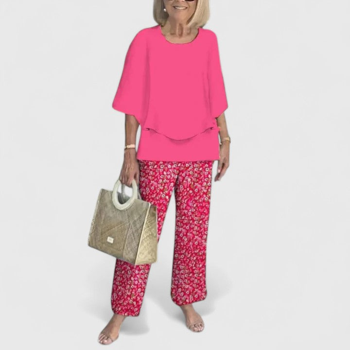 Women's Printed Two-Piece Pants Set