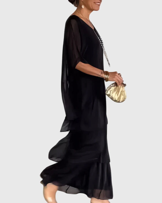 Women's Boho Layered Maxi Shorts Dress