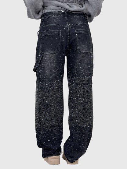 Women's Sparkling Diamond Jeans