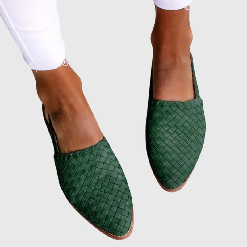 Women's Woven Slip-On Flat Shoes