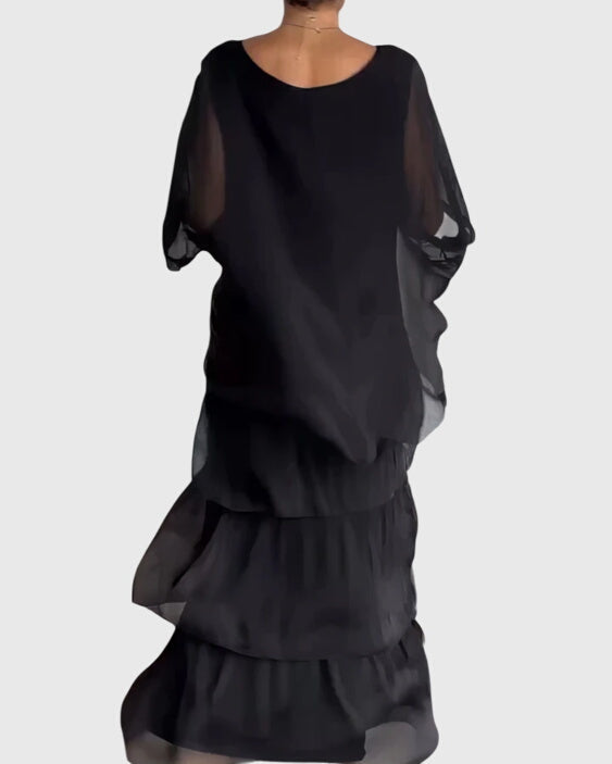 Women's Boho Layered Maxi Shorts Dress