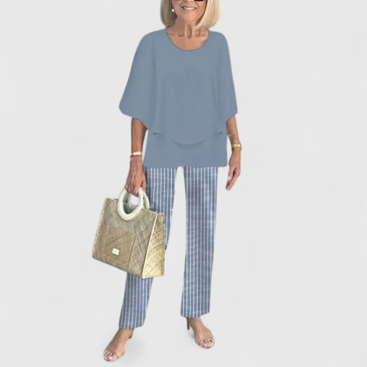 Women's Printed Two-Piece Pants Set