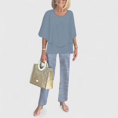 Women's Printed Two-Piece Pants Set