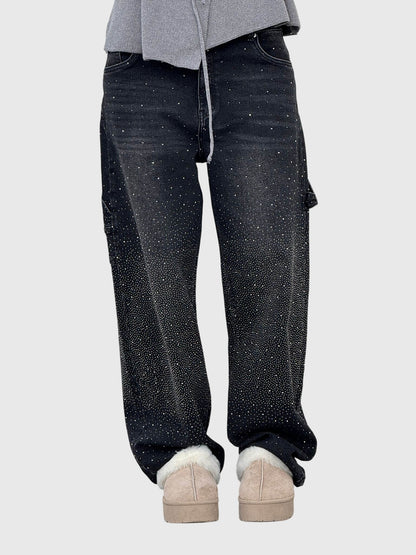 Women's Sparkling Diamond Jeans