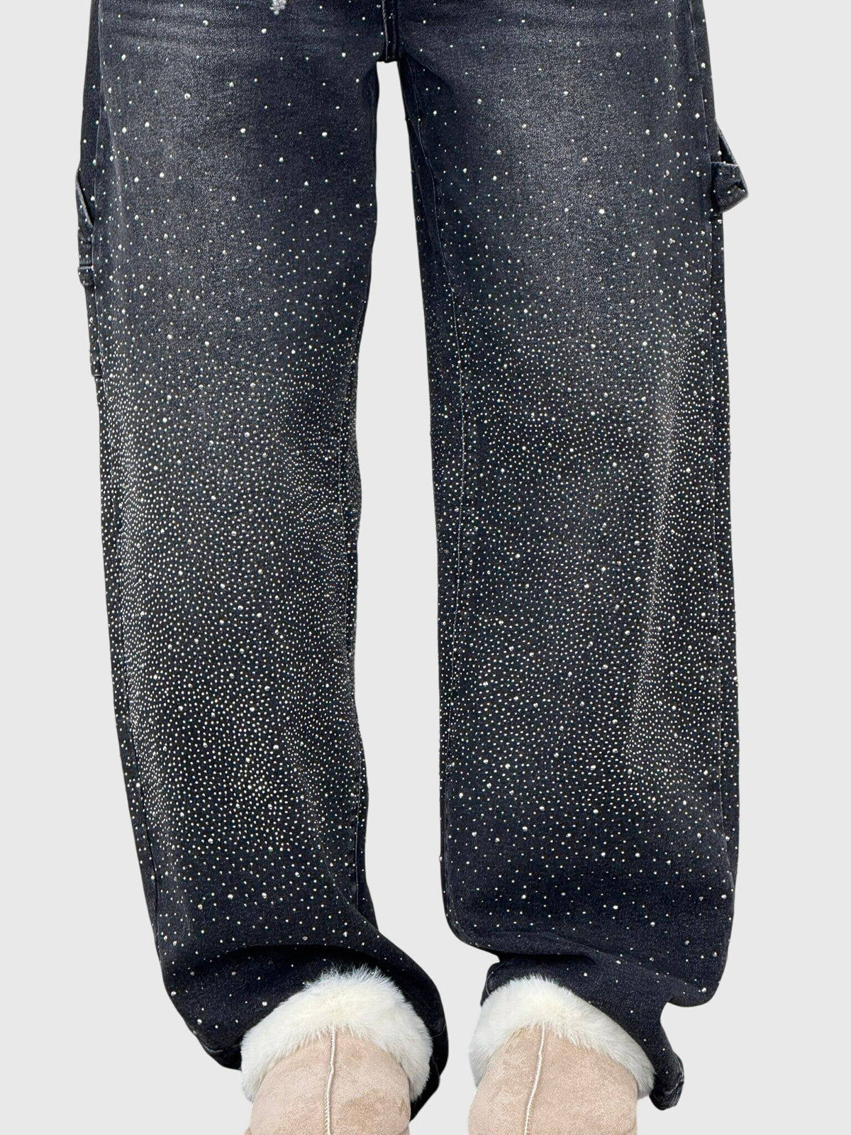 Women's Sparkling Diamond Jeans