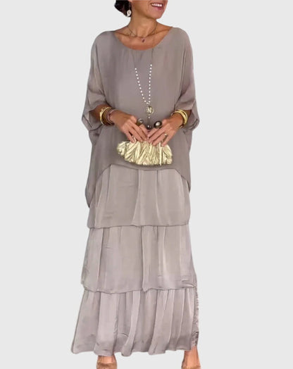 Women's Boho Layered Maxi Shorts Dress