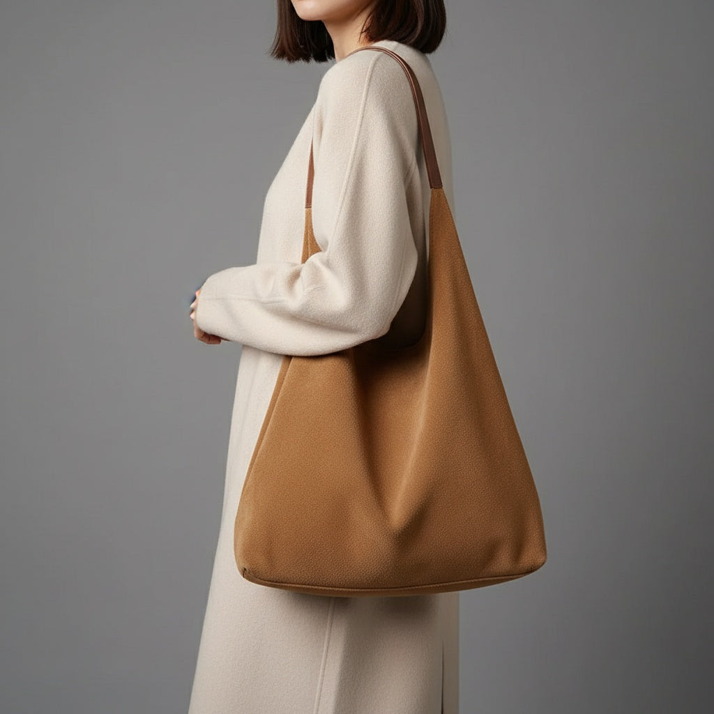 Women's Fashionable Suede Hobo Bag
