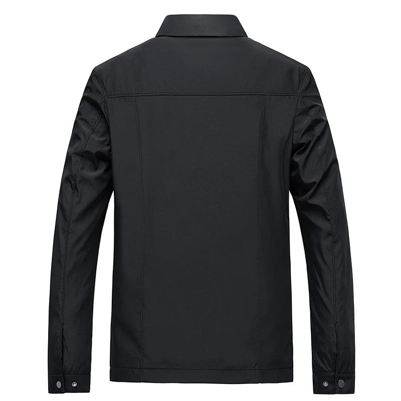 Men's Minimalist Zipper Front Casual Jacket