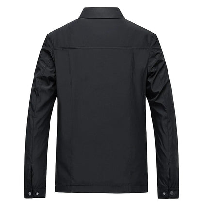 Men's Minimalist Zipper Front Casual Jacket