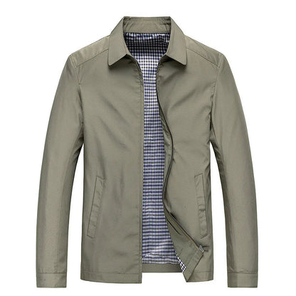 Men's Minimalist Zipper Front Casual Jacket