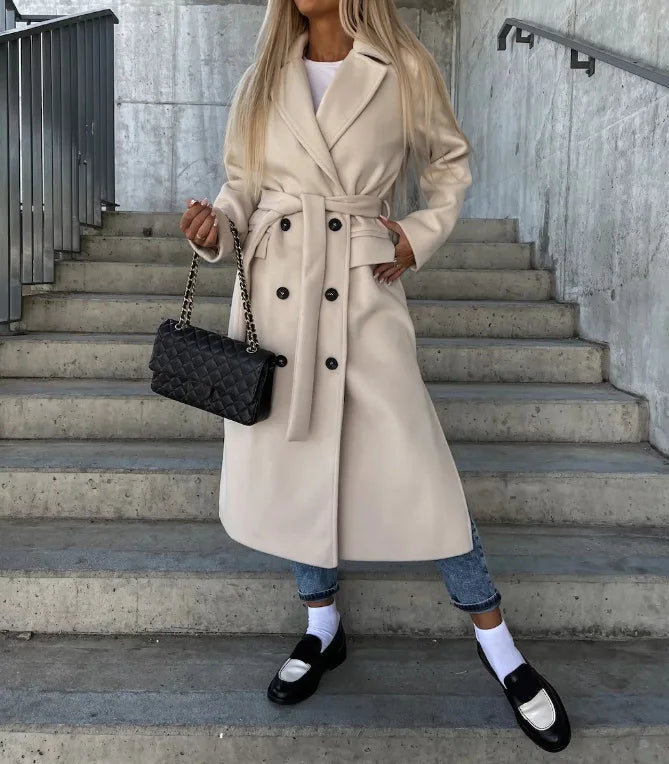 Women's Classic Long Trench Coat
