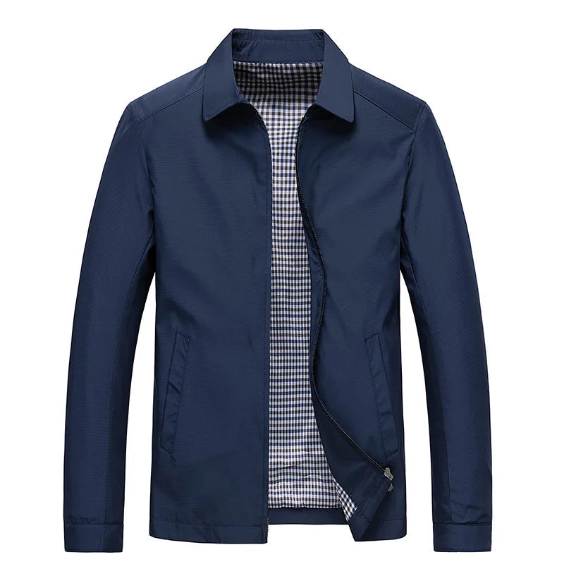 Men's Minimalist Zipper Front Casual Jacket