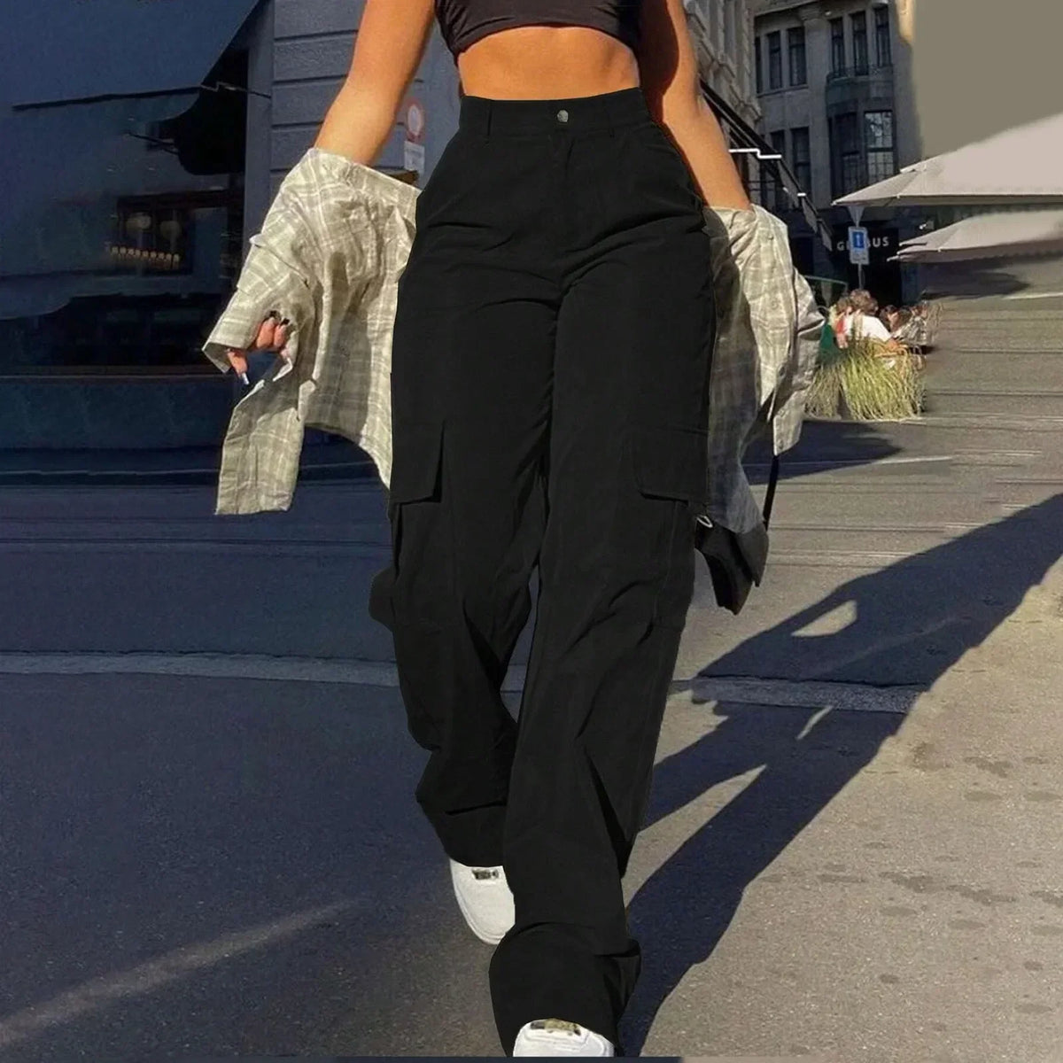 Women's High-Waisted Street Cargo Pants