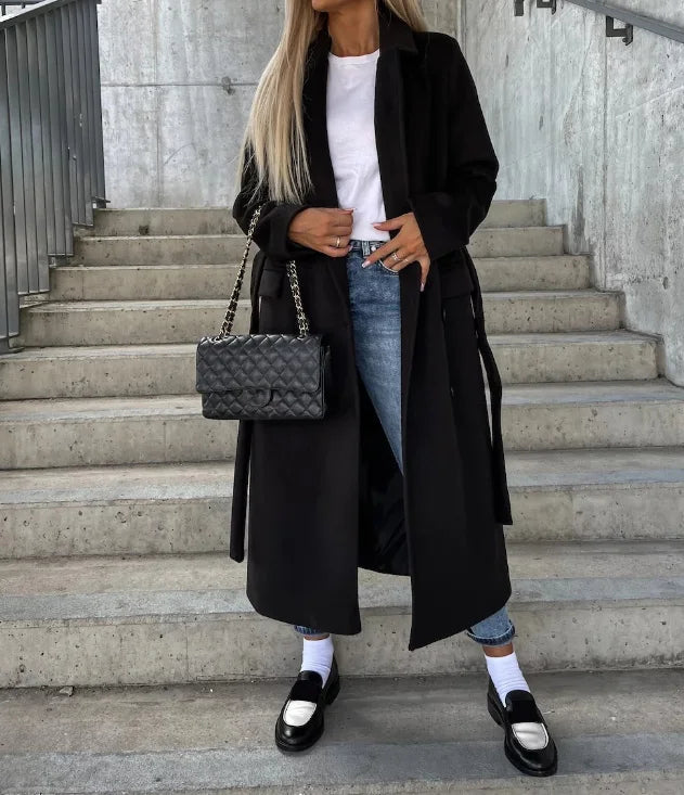 Women's Classic Long Trench Coat