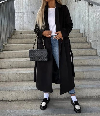 Women's Classic Long Trench Coat