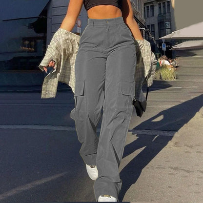 Women's High-Waisted Street Cargo Pants