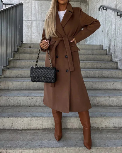 Women's Classic Long Trench Coat