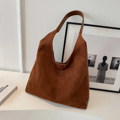 Women's Fashionable Suede Hobo Bag