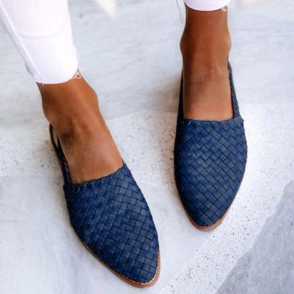 Women's Spring Woven Slingback Ballet Flats