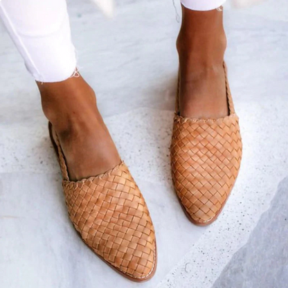 Women's Spring Woven Slingback Ballet Flats