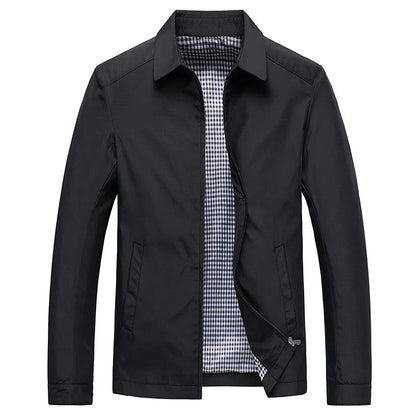 Men's Minimalist Zipper Front Casual Jacket