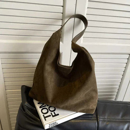 Women's Fashionable Suede Hobo Bag