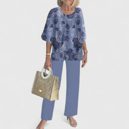 Women's Printed Two-Piece Pants Set