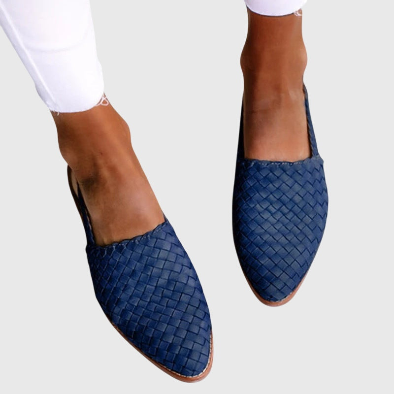 Women's Woven Slip-On Flat Shoes