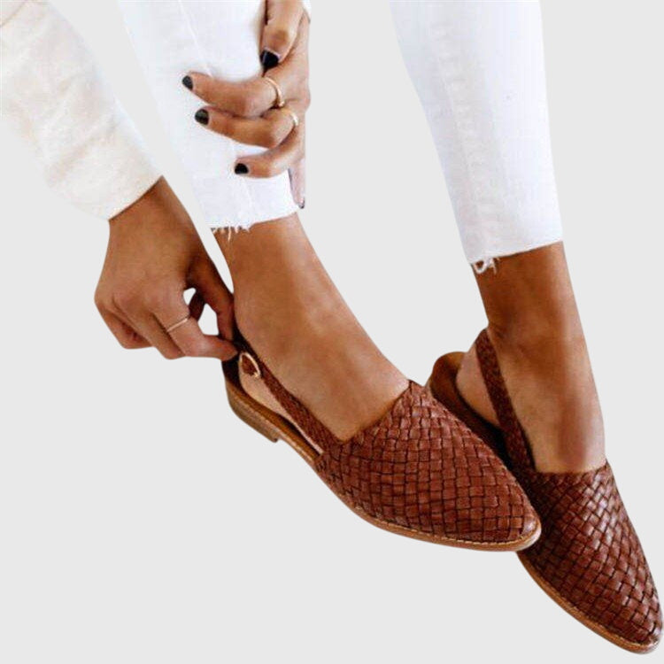 Women's Woven Slip-On Flat Shoes