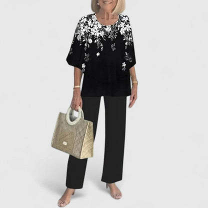 Women's Printed Two-Piece Pants Set