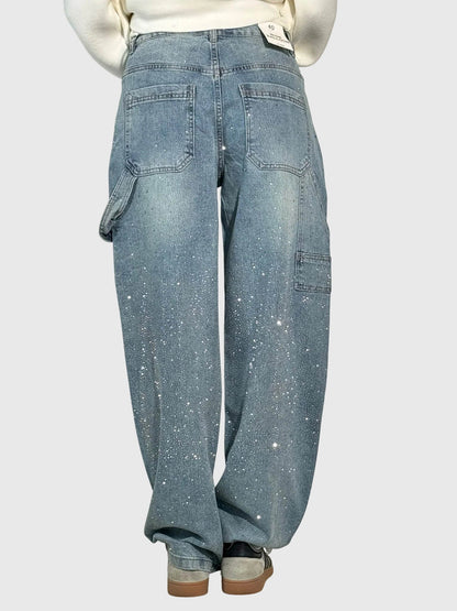 Women's Sparkling Diamond Jeans
