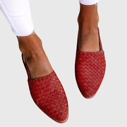 Women's Woven Slip-On Flat Shoes