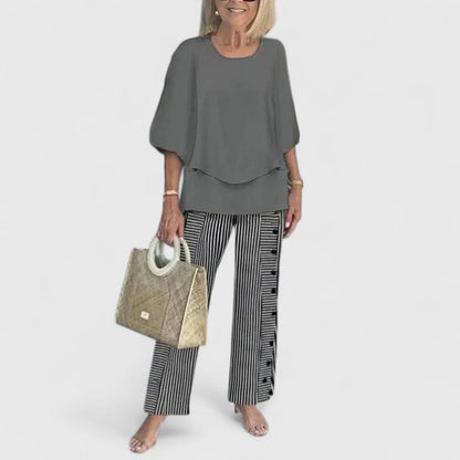 Women's Printed Two-Piece Pants Set