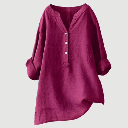 Women's Shirt with Buttons and Relaxed Fit